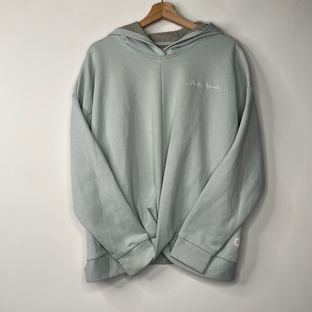 Under Armour Recovery Fleece Pullover Hoodie Womens Size L